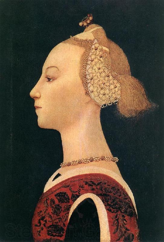UCCELLO, Paolo Portrait of a Lady at Spain oil painting art